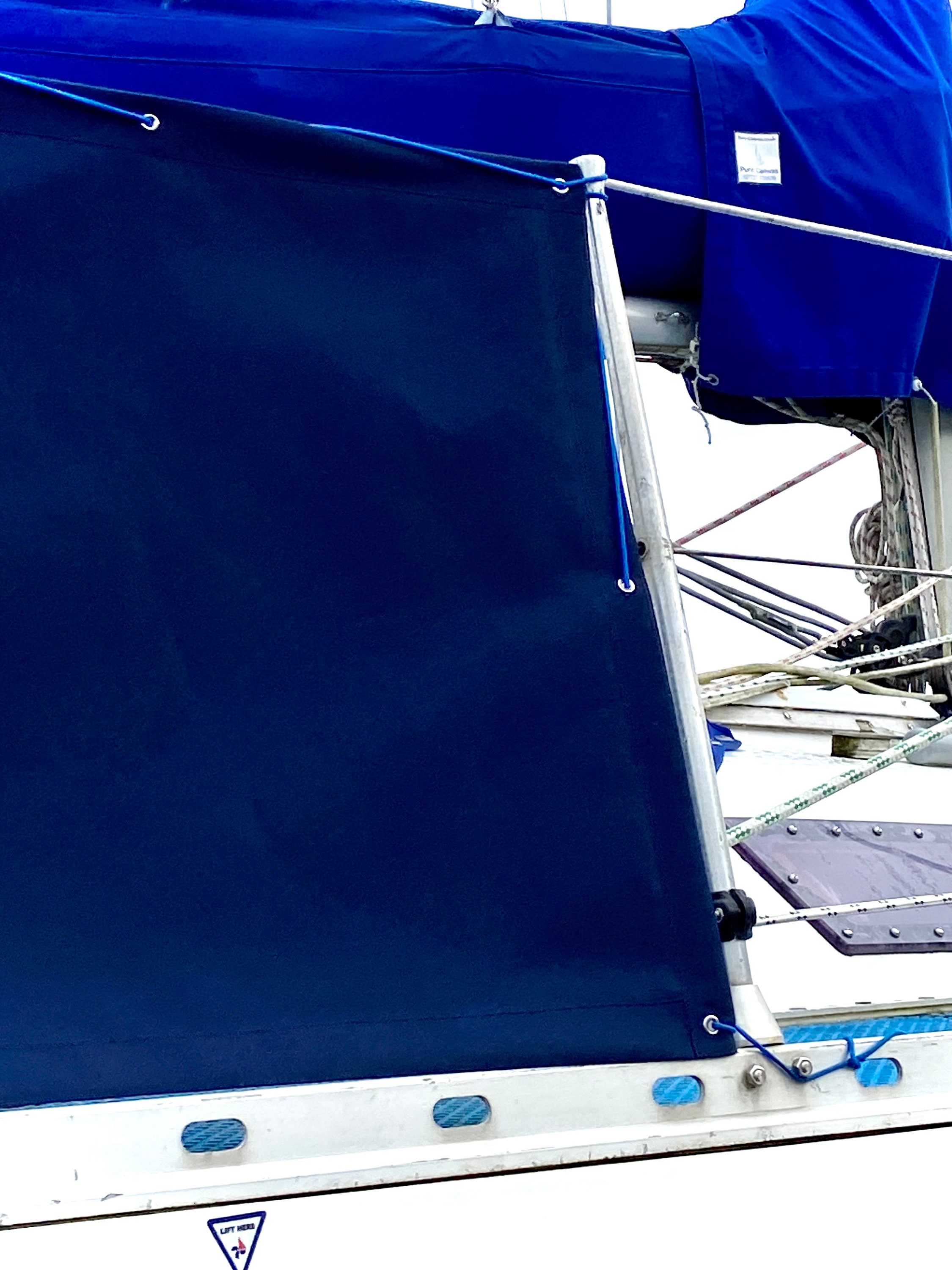 Pair of Canvas Cockpit Spray Dodgers Boat Dodgers Yacht Wind Deflectors