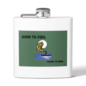 Fishing Enthusiast Flask - Perfect Gift for Fishermen, Outdoor Adventures, Birthday, Father&#39;s Day, Camping, or Tailgating
