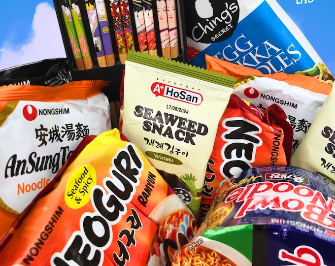 Elite asiatische Ramen Mystery Box | Japan Mystery Box Geschenk | Ukiyo-e Ramen-Liebhaber Geschenk | Ramen Life Asiatische Snackbox | Anime Geschenk für Sie & Ihn