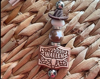 Wallen Fan Keychain: Cowboy Hat, Star Bead, Boot Charm