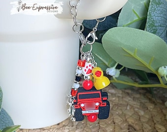 Tumbler Charm Chain: 4x4, Puppy, Duck & Paw Print Tassel