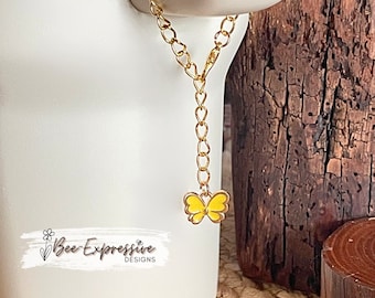 Butterfly Charm Chain: Stanley Tumbler Handle Accessory