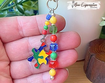 Autism Awareness Beaded Tumbler Charm for Stanley - Customized Charm!