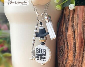 Tumbler Charm: Western Cowboy Hat, Disco Ball, Boot