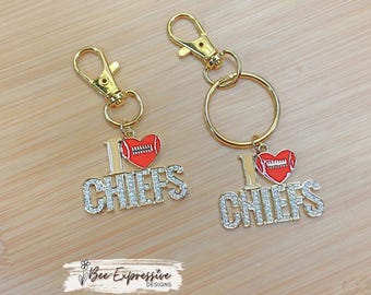 Kc Chiefs Tumbler Charm: Handmade Beaded Chain With Jersey Number
