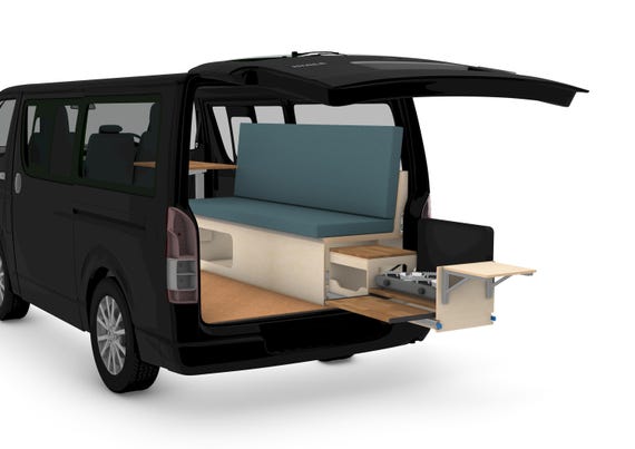 Folding camper van bed plans: DIY sofa design (digital download)