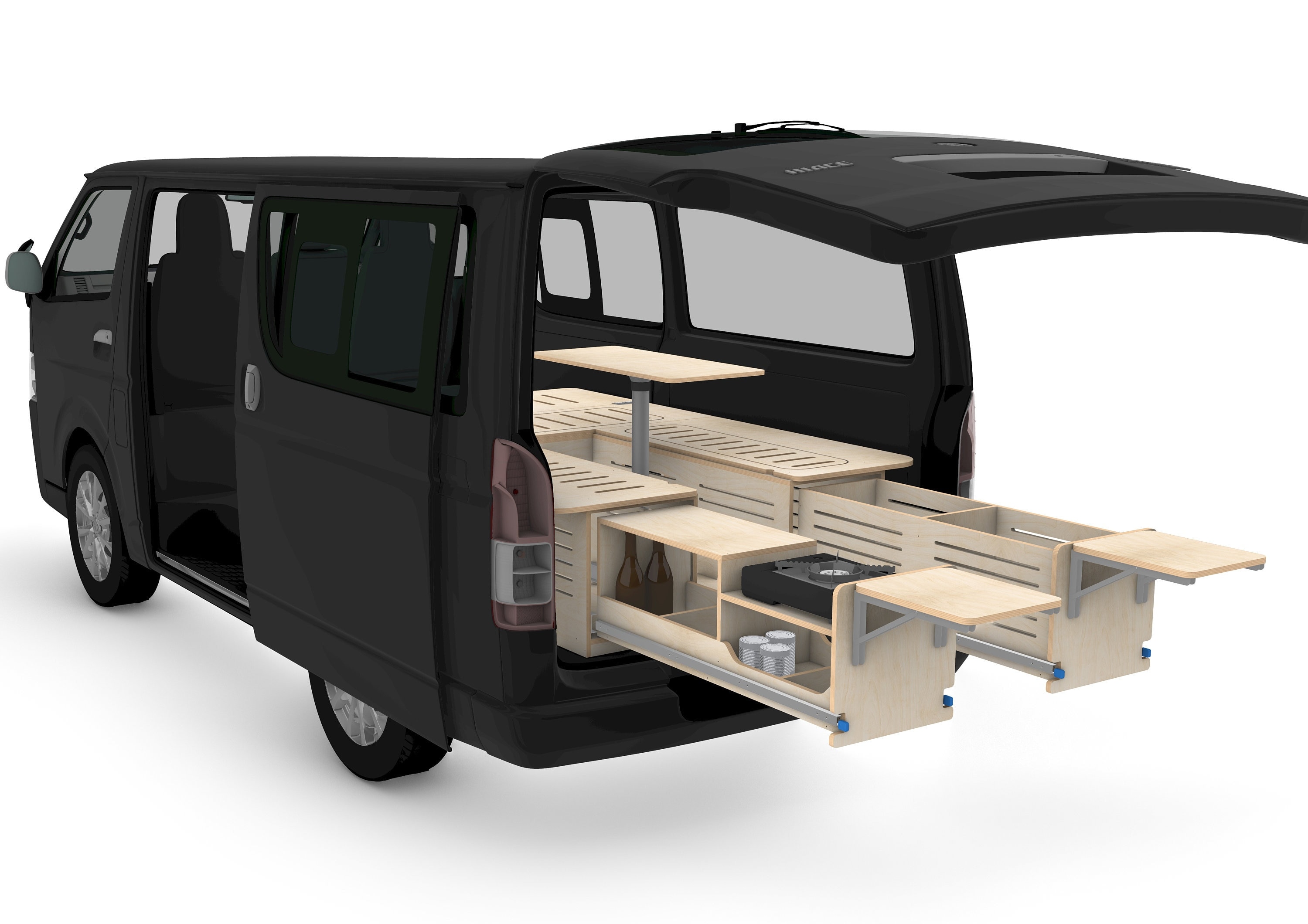 Universal Camper Van Conversion Plans V1: CNC DXF Files (digital
