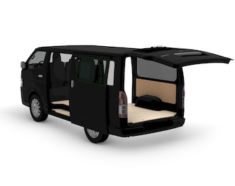 Toyota Hiace LWB floor and wall templates | CNC DXF Files (Digital Download)