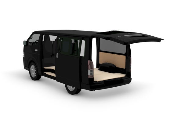 Toyota Hiace LWB Floor and Wall Templates | CNC DXF Files (digital