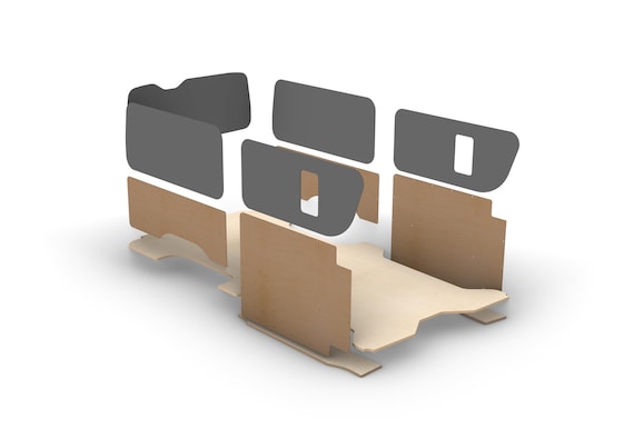 Toyota Hiace LWB Floor and Wall Templates | CNC DXF Files (digital