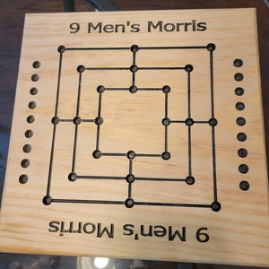 9 Fichiers CNC VCarve Morris Gameboard pour hommes