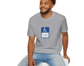 I'm Not Handicapped I'm Just Mentally Disturbed Shirt, Adult Humor, Sarcastic Shirt, Inappropriate Gift, Dark Humor, Disturbed Shirt