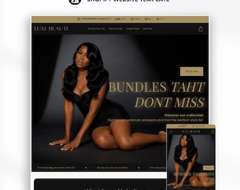 Shopify Luxury Hair Website