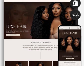 Shopify Template: Canva Designed Website Theme