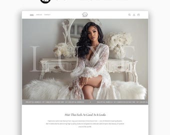 Shopify Hair Boutique Website Theme: DIY Editable Template