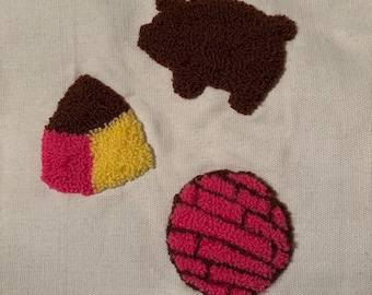 Bolsa de lona con diseño de pan dulce
