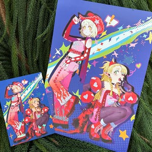 Dungeon Meshi Postkarte, Kunstpostkarte, Lecker im Dungeon Fanart, Sandwich Hug, Farlin x Marcille, farcille, LGBT, kleines Geschenk