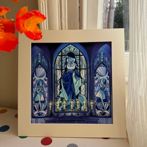 Impression d'art Steven Universe, carte postale d'art, fan art Blue Diamond, art de fan d'anime, impressions d'art SU, Blue Diamond x vitrail, LGBT, impression giclée