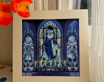 Steven Universe Art print, Art Postcard,  Blue Diamond fanart, Anime Fanart, SU Artprints, Blue Diamond x Stained Glass, LGBT, Giclée print