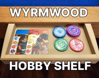Wyrmwood Hobby Shelf Table Accessory, Modular Game Table and Prophecy Compatible, Board Game Accessories