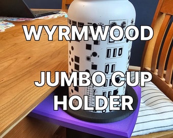 Wyrmwood JUMBO Cup Holder Table Accessory, Modular Game Table and Prophecy Compatible, Board Game Accessories