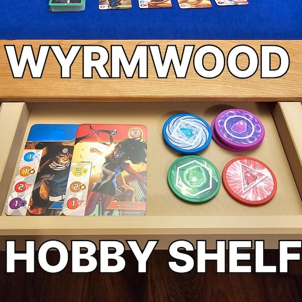 Wyrmwood Hobby Shelf Table Accessory, Modular Game Table and Prophecy Compatible, Board Game Accessories