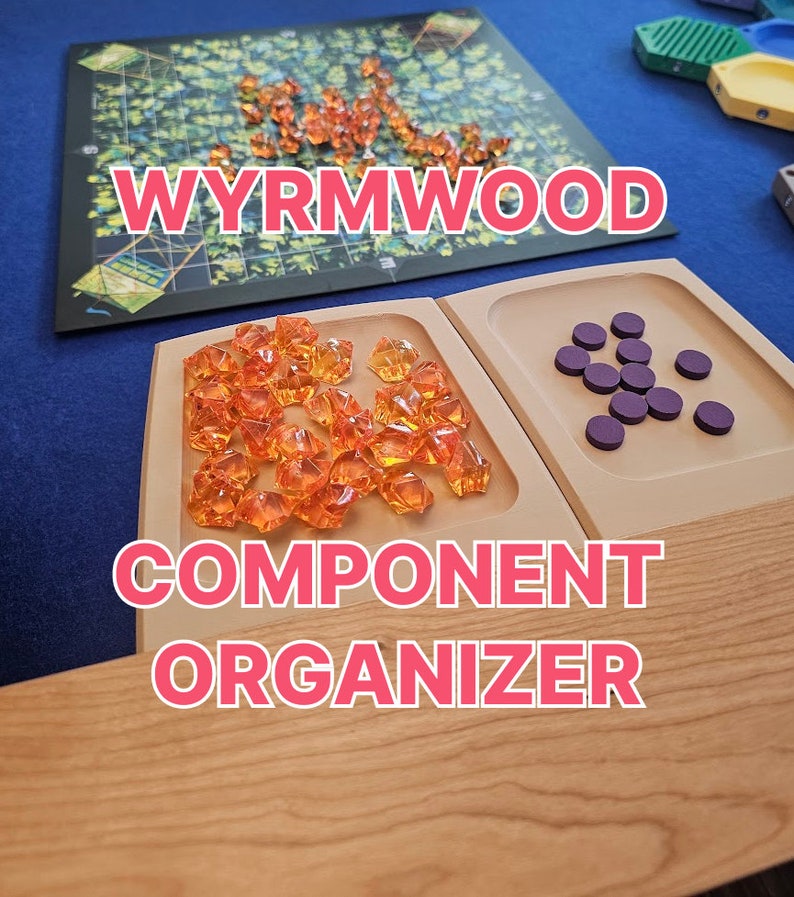 Wyrmwood Component Holder Table Accessory, Modular Game Table and