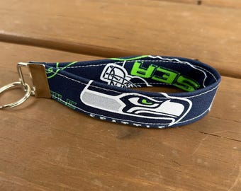 Key fob made from Seattle fabric
