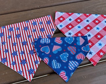 Red White & Blue -- Slip-on Bandana