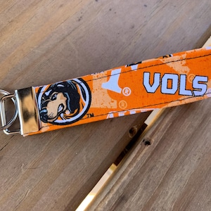 Licensed University of Tennessee Volunteers fabric-- Key fob