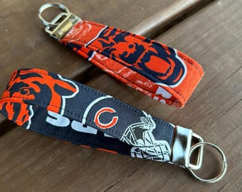 Key fob made with Bears fabric