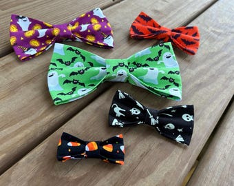 Pet Bow Tie made with Halloween fabric