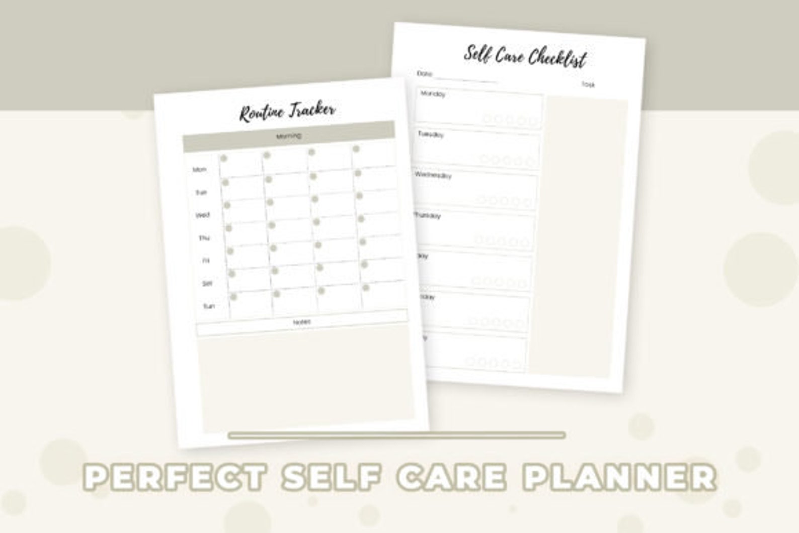 Perfect Self Care Planner Printable - Etsy Canada