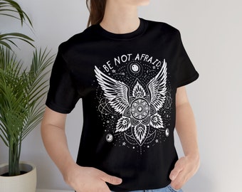 Haben Sie keine Angst Biblisch Genaue Engel Version 2, biblisch korrekter Engel, Seraphim, Ophanim, Flügel, Augen, niedliches einzigartiges Feiertagsgraphik-T-Stück