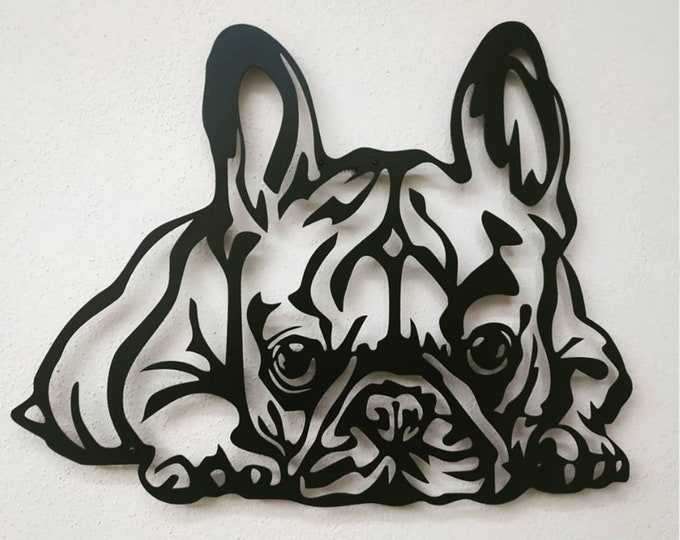 French Bulldog Metal wall decor