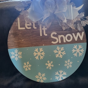 Let It Snow door hanger