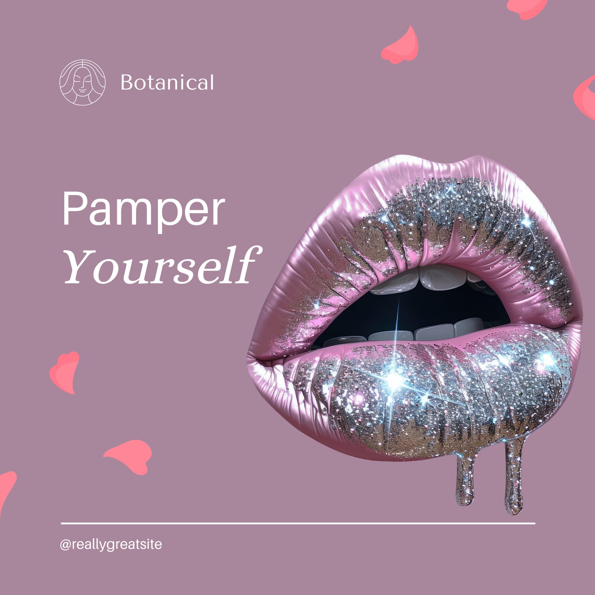 Pouty Lips Clipart Sparkling Metallic Lipstick Glam Makeup Artist Beauty Graphics Cosmetics