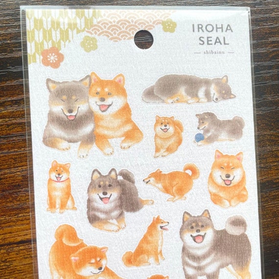 Shiba Dog Iroha Seal Sticker Set Shiba Dog Iroha Seal Sticker Set