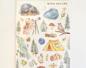 Mind Wave Gold Foil Sticker Sheet | With Nature | Astronomical Observation