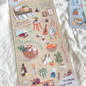 Mind Wave Transparent PET Sticker Sheet | Choosy Life | Interior