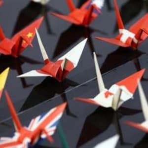 Toyo Origami Paper | National Flag | Orizuru Origami Crane