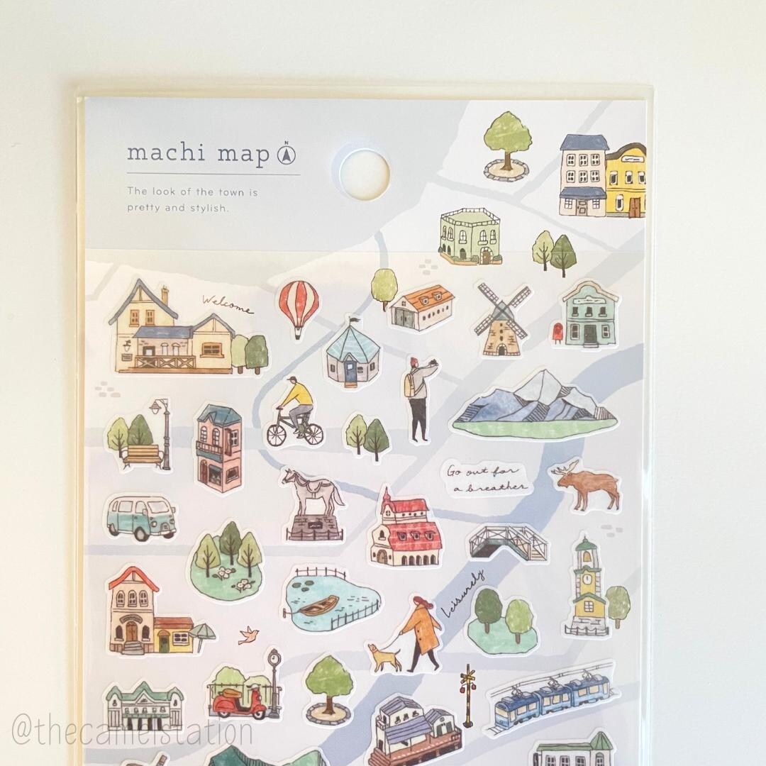 Ward Map Sticker Mind Wave | Sticker Sheet | Town Map | White City | Tiny Stickers - Etsy