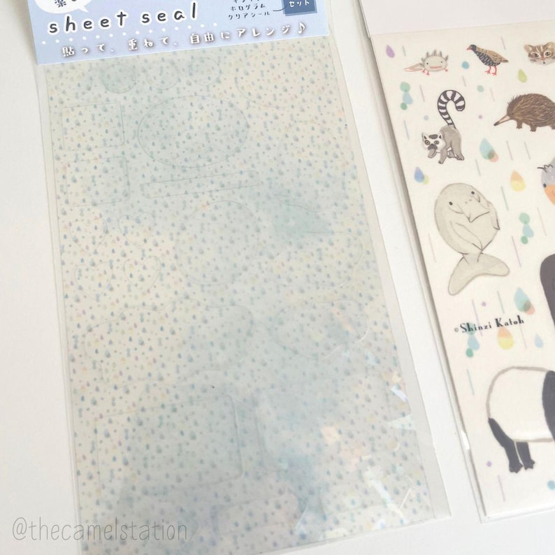 Shinzi Katoh Stackable Sticker Sheets | Rain & Tears X Endangered ...