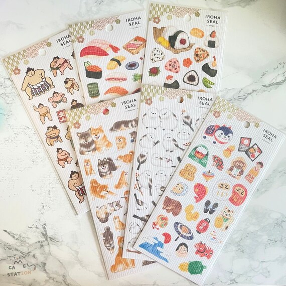 Shiba Dog Iroha Seal Sticker Set Shiba Dog Iroha Seal Sticker Set
