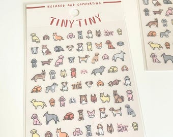 Mind Wave Transparent PET Sticker Sheet | Tiny Tiny | Dog