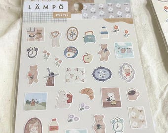 Mind Wave Gold Foil Sticker Sheet | Lampo Mini | Morning with a Bear