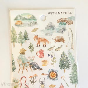 Mind Wave Gold Foil Sticker Sheet | With Nature | Hiking