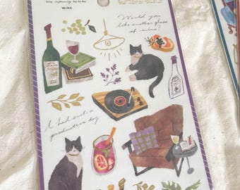 Mind Wave Gold Foil Sticker Sheet | Snug Room | Wine
