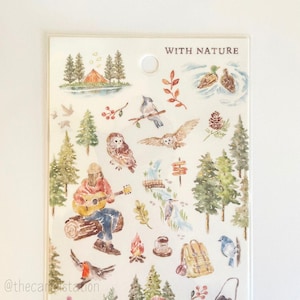 Mind Wave Gold Foil Sticker Sheet | With Nature | Bird Watching