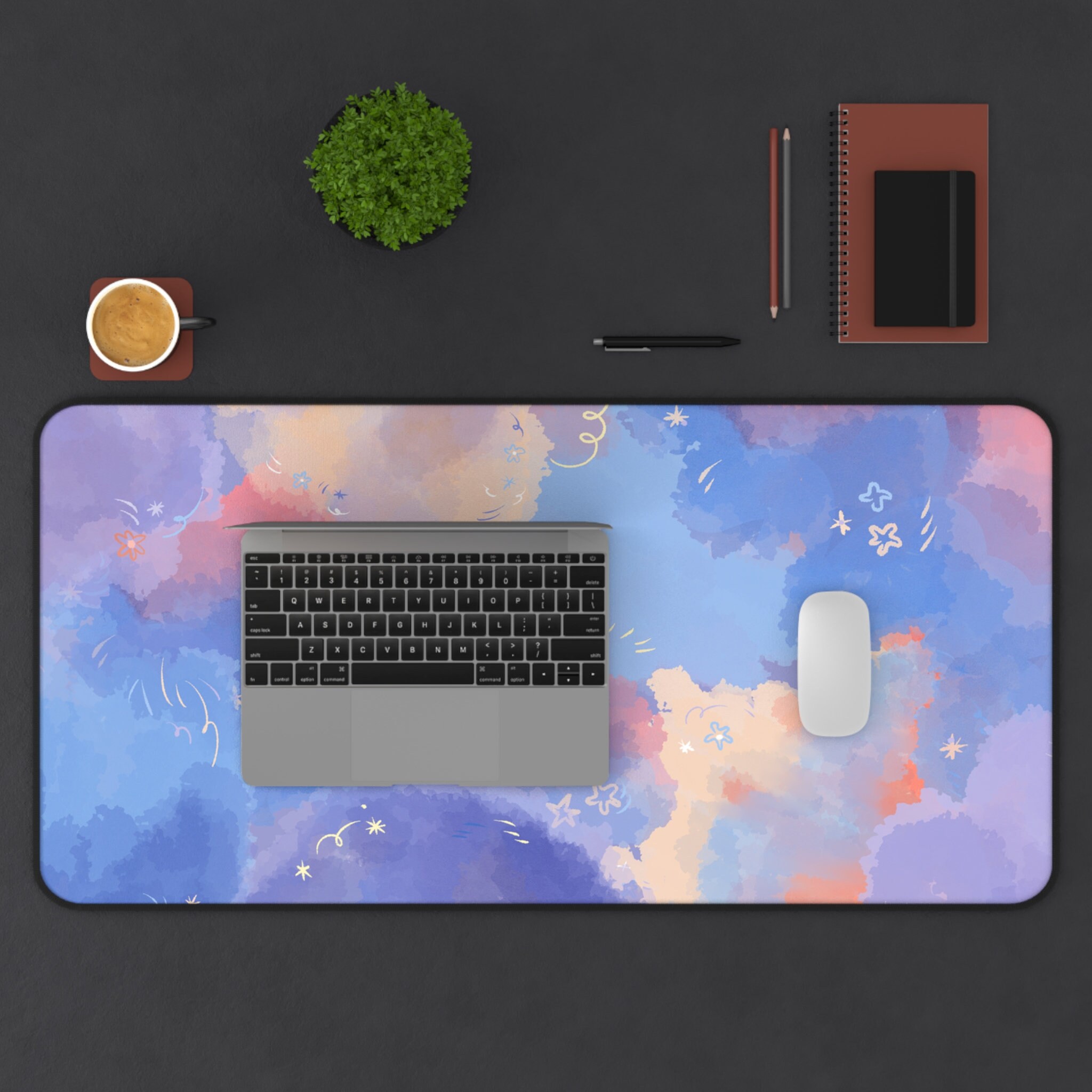 Large and Cute Desk Mat, Desk Mat Kawaii, Cute Mouse Pad Etsy